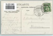 8000 Zürich - Eidgenössisches Schützerfest 1907 Klassischer Sonderstempel Fahne