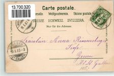 9427 Wolfhalden 1903 BOAKC Pension Blatter Gasthaus Friedberg Lithographie