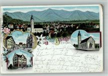 8717 Benken SG 1900 BOAKC Dorplatz Kirche Gemeindehaus