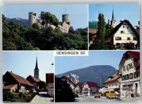 4702 Oensingen - Burg Kirche Gasthaus