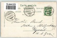 9442 Berneck 1905 Lithographie Neugasse Straßenbahn