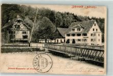 8135 Sihlwald 1901 Gebrauchsspuren Gasthaus Forsthaus