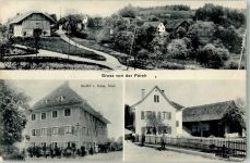 8127 Forch 1915 Foto AK Gasthaus zur Krone