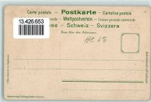 8000 Zürich Prägedruck Helvetia Wappen Schweizerisches Landesmuseum Lithographie Passepartout