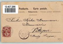 3294 Büren an der Aare 1898 Künstlerkarte Teilansicht AK