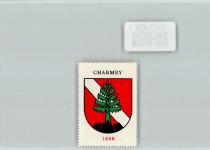 1637 Charmey (Gruyère) - Vignette Wappen Kaffee Hag ca 1920-1940 Charmey