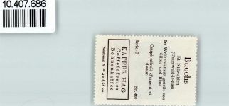 6374 Buochs - Vignette Wappen Kaffee Hag 1920-1940