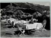 1822 Chernex Foto AK Vue de l Hotel des iris Terrasse Blumen