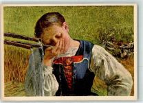 Künstlerkarte sign.Giovanni Segantini Küssnacht