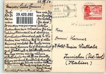 Künstlerkarte sign.Giovanni Segantini Küssnacht