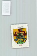 1462 Yvonand - Vignette Wappen Kaffee Hag ca 1920-1940 Waage