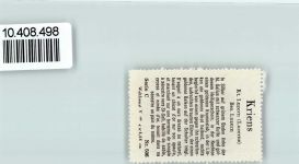 6010 Kriens - Vignette Wappen Kaffee Hag ca 1920-1940 Hl. Gallus Bär
