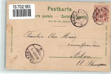 9427 Wolfhalden 1897 BOAKC Lithographie Bruggmühle Lindenberg Helvetia Dorfplatz Pfarrhaus Neugasse Post Obergatter Brücke