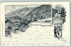 1658 Rossinière 1901 Künstlerkarte Ziege sign.