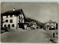 7537 Müstair Münster 1939 Folienkarte / Lackkarte Grenze Zollamt Auto