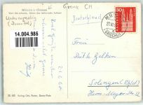 7537 Müstair Münster 1939 Folienkarte / Lackkarte Grenze Zollamt Auto