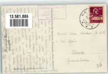 8268 Salenstein 1934 Foto AK Auto Gasthaus Pension Hirschen Ort lt. Stempel