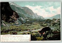 3862 Innertkirchen 1904 - gegen die Aareschlucht