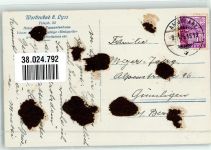 3250 Lyss 1935 Gebrauchsspuren Hotel Worbendad Bahnpost Zug 151o