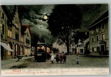 5734 Reinach AG 1904 - Straßenbahn bei Mondschein