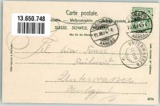 5734 Reinach AG 1904 - Straßenbahn bei Mondschein