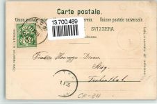 8132 Egg bei Zürich 1904 BOAKC Seidenfabrik Schröder Schulhaus Lithographie