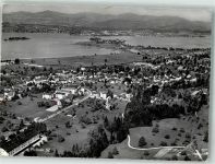 8808 Pfäffikon SZ 1960 Foto AK Fliegeraufnahme