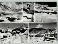 7064 Tschiertschen - Alp Farur Fahne Furklis bei Tschiertschen Ortsansicht Gesamtansicht Winteraufnahme Mehrfachaufnahme