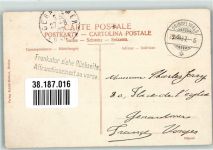 3818 Grindelwald 1907 Foto AK Wetterhorn Briefmarke Bildseite