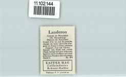 2525 Le Landeron - Vignette Wappen Kaffee Hag ca 1920-1940