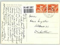 3600 Thun Künstlerkarte sign.F.Hopf Sommerabend