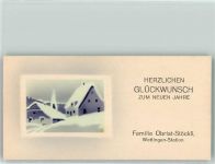 5430 Wettingen KEINE AK Glückwünsche Neujahr Familie Obrist-Stöckli