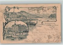 1095 Lutry 1901 BOAKC Lithographie L'Hotel de Ville