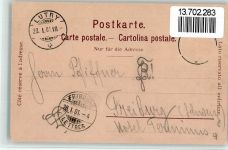 1095 Lutry 1901 BOAKC Lithographie L'Hotel de Ville