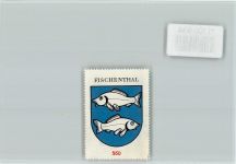 8497 Fischenthal - Vignette Wappen Kaffee Hag ca 1920-1940 Fischenthal