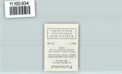 8497 Fischenthal - Vignette Wappen Kaffee Hag ca 1920-1940 Fischenthal