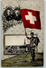 3000 Bern Berne 1914 - Kaiser Wilhelm II. Soldat Fahne Passepartout