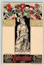 Calvenfeier Schlacht Wappen 1899 Benedikt Fontana