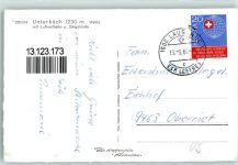 3944 Unterbäch VS - Luftseilbahn Skigelände Winter