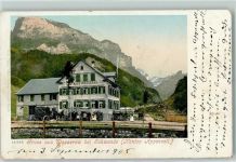 9057 Wasserauen 1905 - Gasthaus Wasserau Hüttenstempel