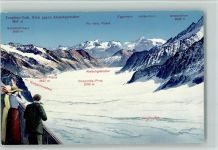 Aletschgletscher - Jungfraujoch Blick gegen Aletschgletscher Schönbühlhorn Pic della Rossa Eggishorn Heidenhorn Dreieckhorn