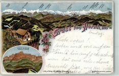 Hörnli 1900 Lithographie Säntis Gruppe