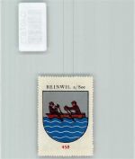 5712 Beinwil am See - Vignette Wappen Kaffee Hag 1920-1940 Ruderboot