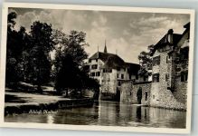 5705 Hallwil 1927 Foto AK Schloss