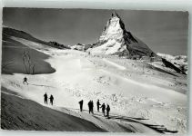 3920 Zermatt 1964 Winter Matterhorn Riffelberg Luftpost
