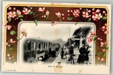 1680 Romont FR Foto AK Bahnhof Eisenbahn