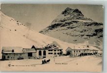 7503 Samedan Samaden 1906 Gebrauchsspuren Pension Bernina Häuser Winter