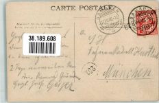 7503 Samedan Samaden 1906 Gebrauchsspuren Pension Bernina Häuser Winter