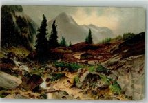 Wetterhorn Grindelwald Künstlerkarte sign. v. Kameke, O. Motiv am Wetterhorn