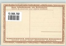 Künstlerkarte Arbeiter Kinderwoche 1920 Sozialdemokratischer Schulverein